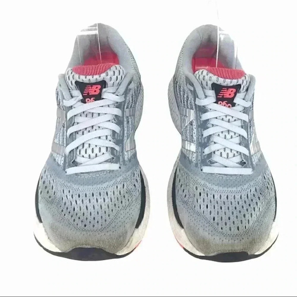 NEW BALANCE 860v9 ICE BLUE PINK ZIG ZAG WOMENS SIZE 8 PLANTAR FASCIITIS SHOES - Picture 10 of 16